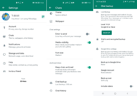 Whatsapp Kapanma Sorunu Telefon ekranında Whatsapp logosu ve bir yedekleme simgesi.