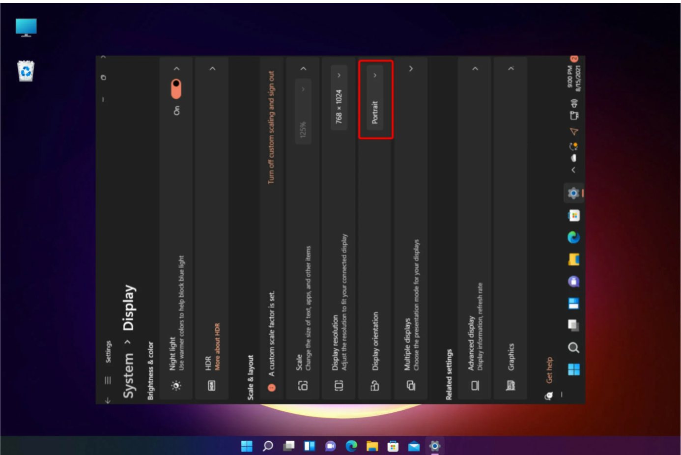 Windows 11'de Ekran Döndürme Adım Adım