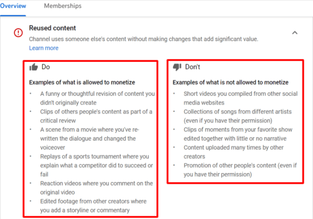 YouTube Tekrar Kullanılan İçerik Sorunu YouTube Tekrar Kullanılan İçerik Sorunu