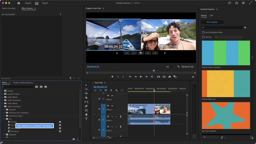 adoberesim3 1 - Adobe Premiere Pro'da Geçişler Nasıl Eklenir?