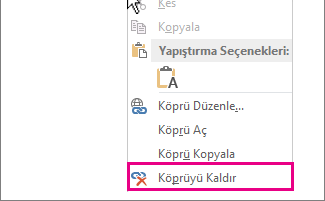 Exel'de Çalışmayan Köprüleri Düzeltme