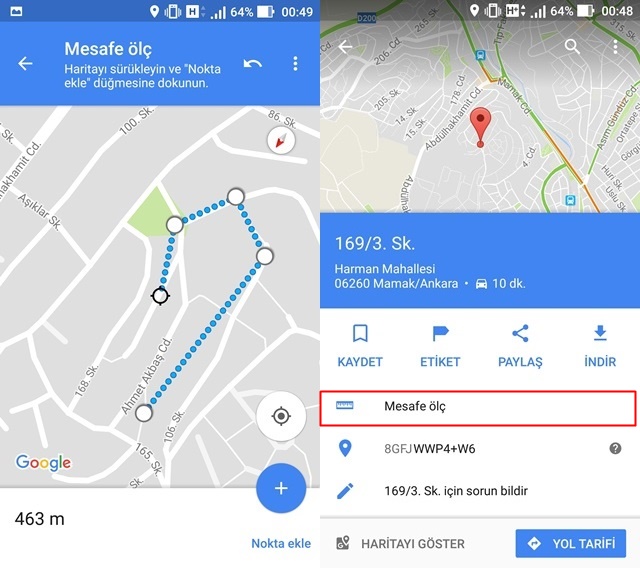 Google Haritalar Uygulaması Google Haritalar Uygulaması
