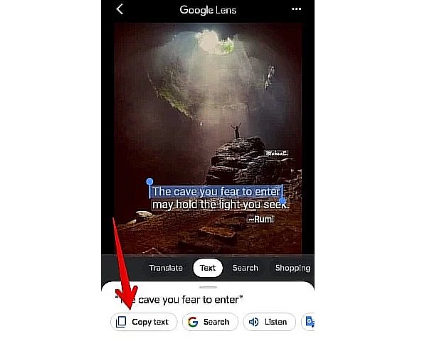 screenshot.2 1 - iPhone'daki Bir Görüntüden Metin Çıkarmanın ve Kopyalamanın 5 Yolu