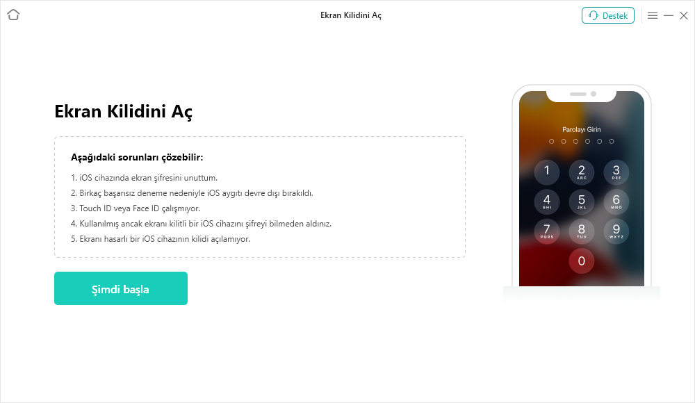 iPad'i Parola Olmadan Sıfırlama