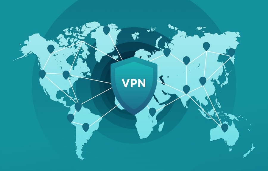 VPN kullanımını temsil eden sembolik görsel