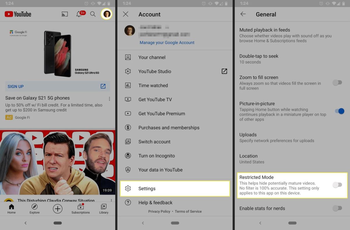 YouTube Kısıtlı Mod Ağ Yöneticiniz Tarafından Etkinleştirildi Hatası