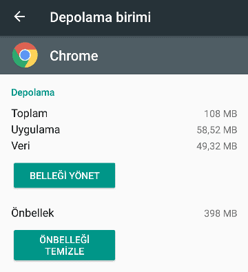 Chrome'da Messenger Önbelleğini Temizleme