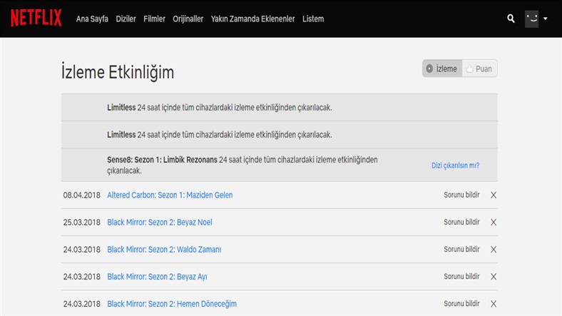 Netflix Önbelleğini Temizleyin