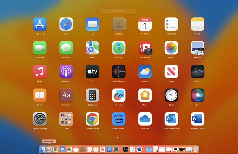 Yeni Başlat Tüm Uygulamalar Menüsü