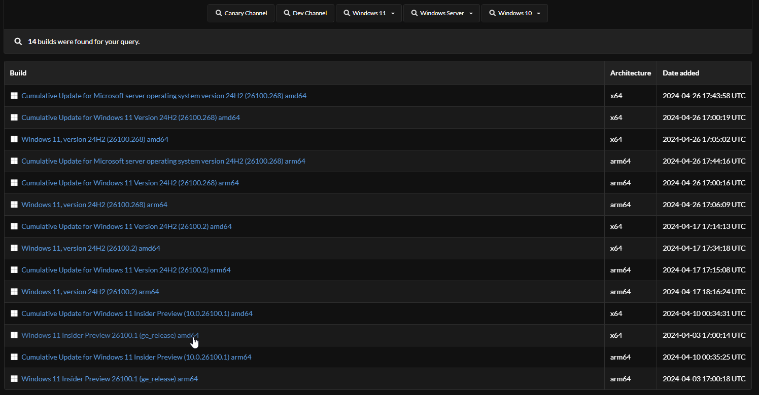 Windows 11 24H2 ISO Dosyasını İndirme