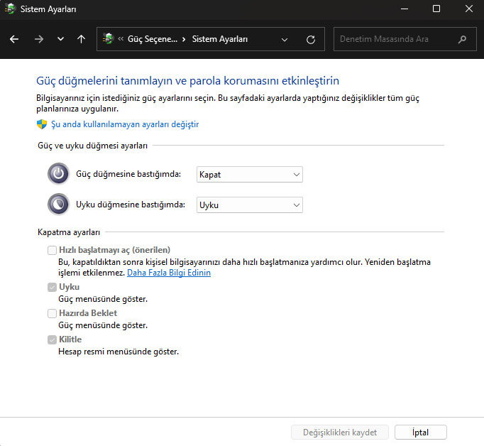Windows 11 Bilgisayar Güç Düğmesi Eylemini Nasıl Değiştirilir
