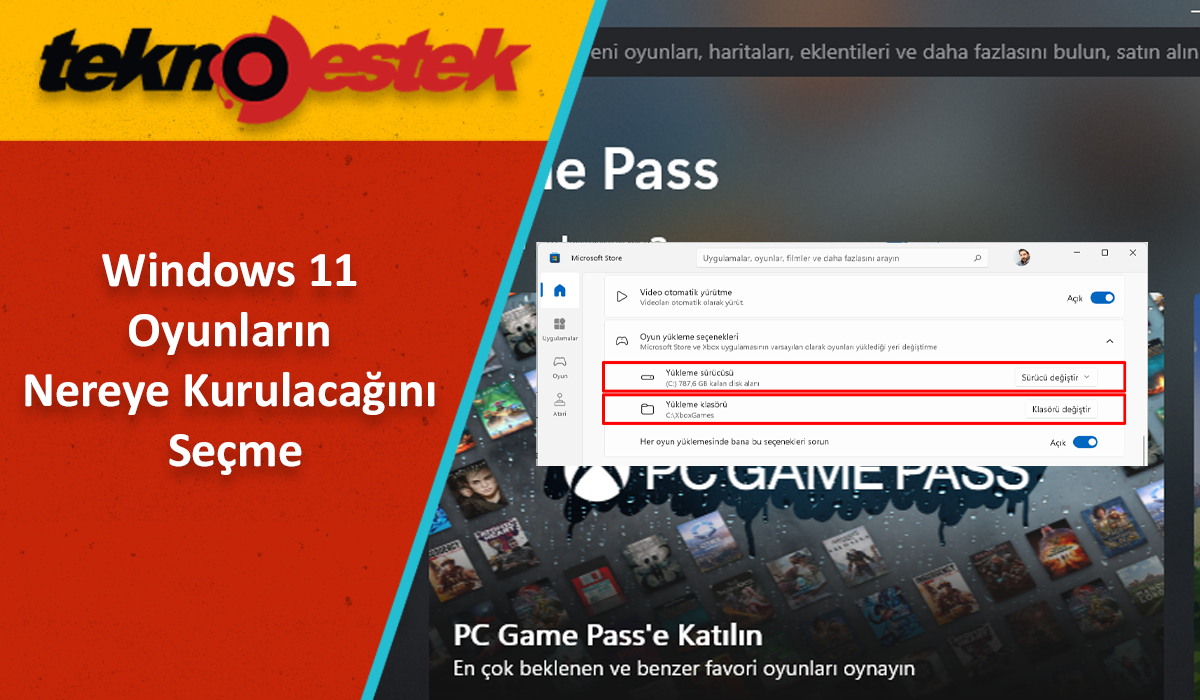 Oyunların Nereye Kurulacağını Seçme