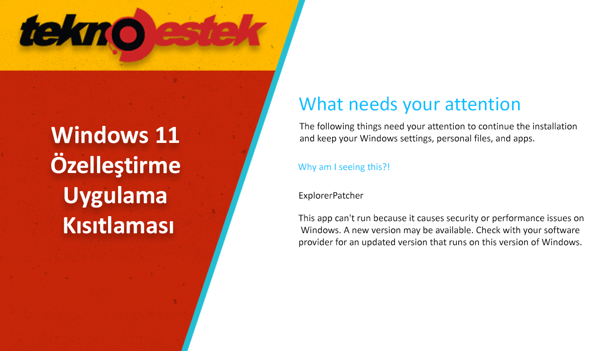 Windows 11 Ozellestirme Uygulama Kisitlamasi - Windows 11 Özelleştirme Uygulama Kısıtlaması