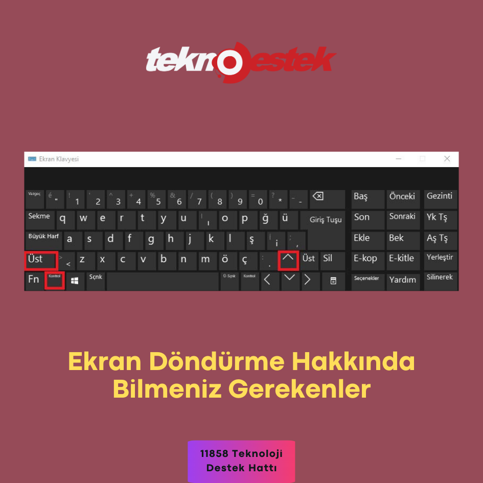 Ekran Döndürme Adımları Ekran döndürme hakkında bilmeniz gerekenler