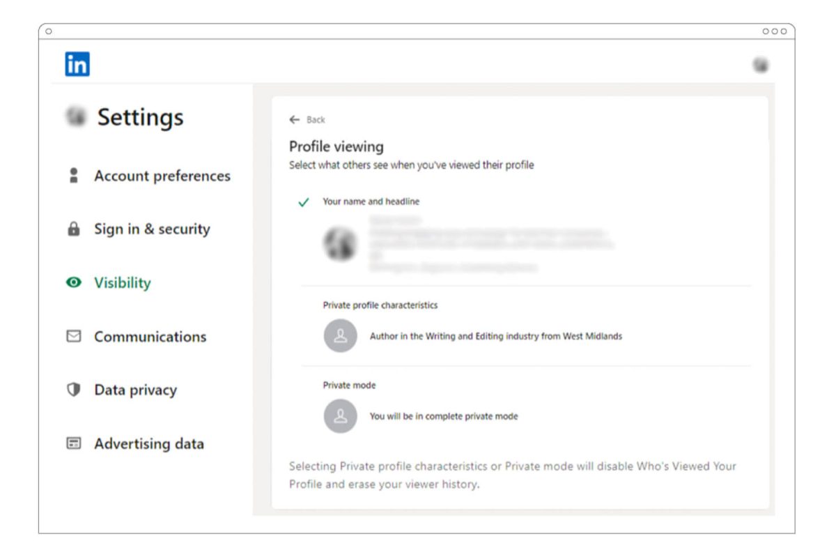 LinkedIn Profil Resminizi Gizleme adlı yazıya görsel destek.
