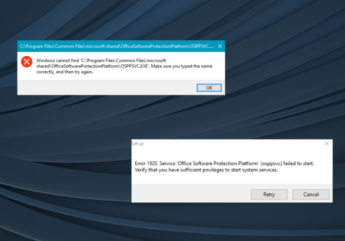 Osppsvc.exe Osppsvc.exe İşlem Adımları Düzeltme