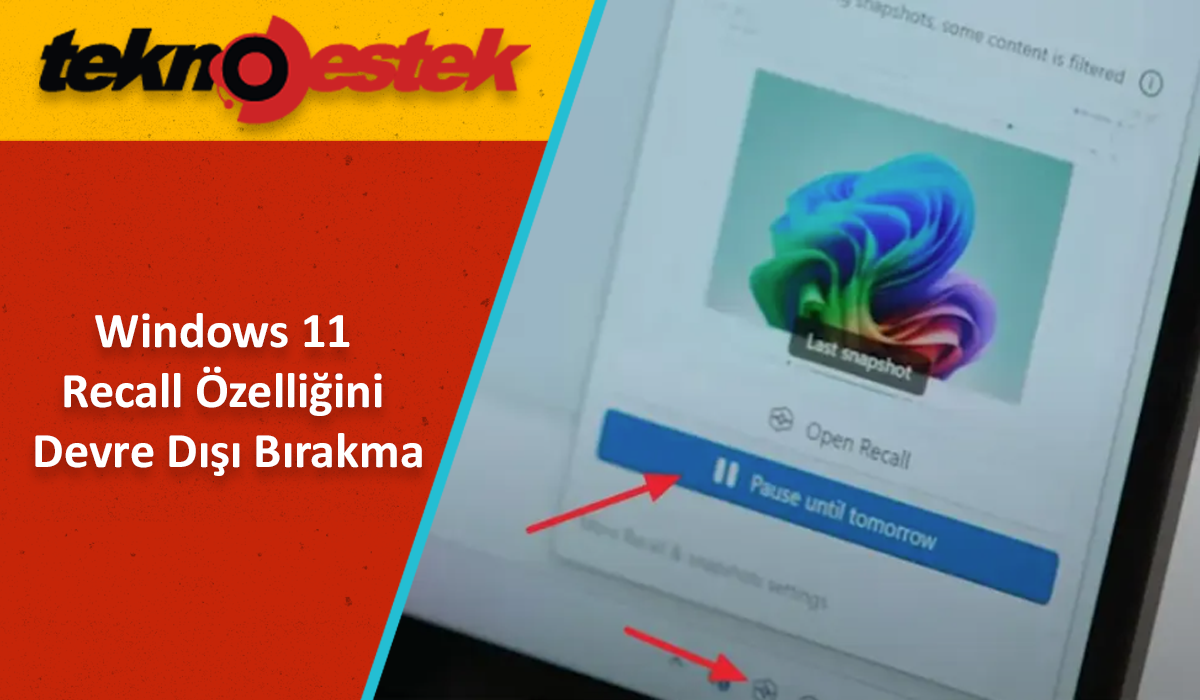 Recall özelliğini devre dışı bırakma