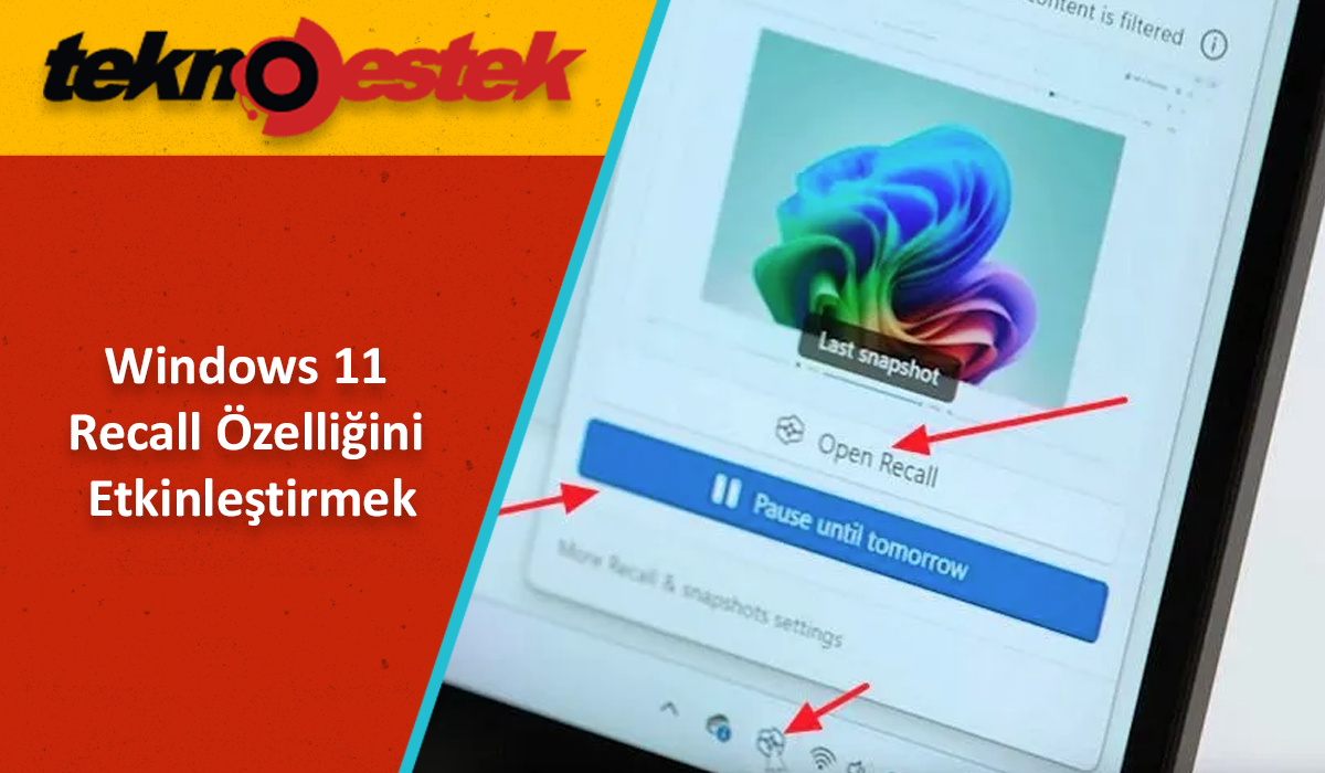 Recall Özelliğini Etkinleştirmek