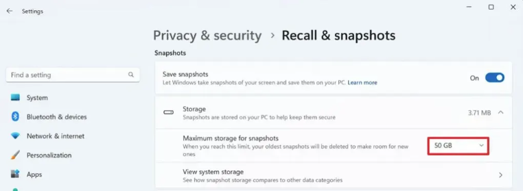 Recall Alan Tahsisini Değiştirme