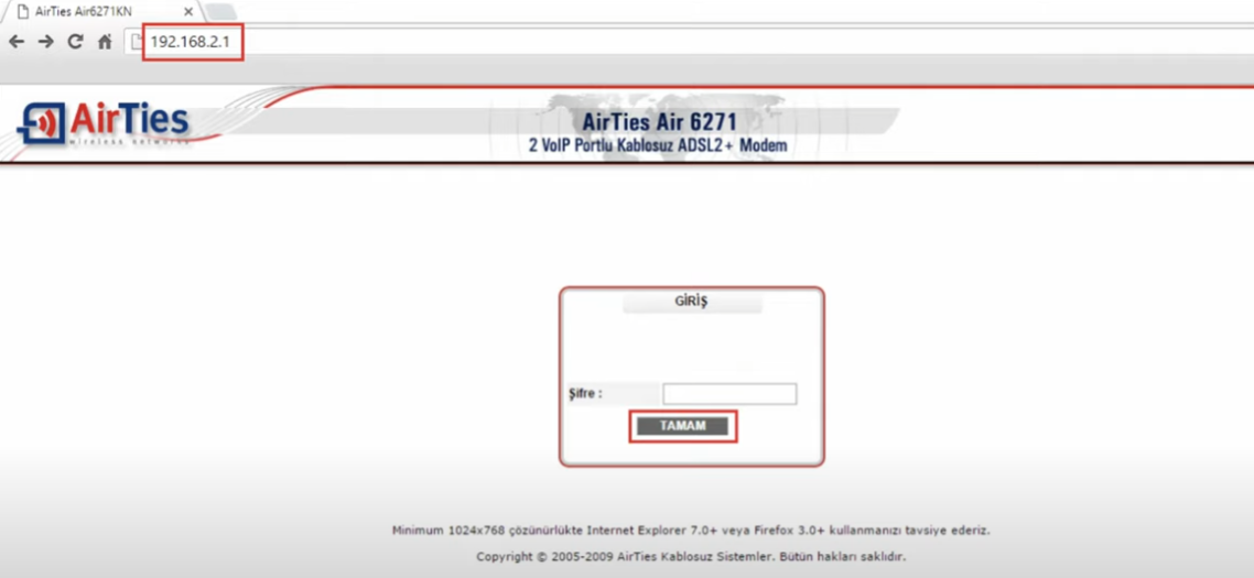 Airties Air6271 Port Nasıl açılır