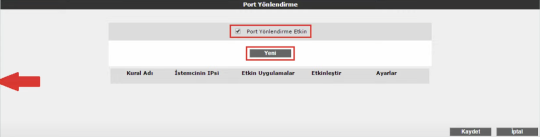 Airties Air 6271 Port Açma Adımları