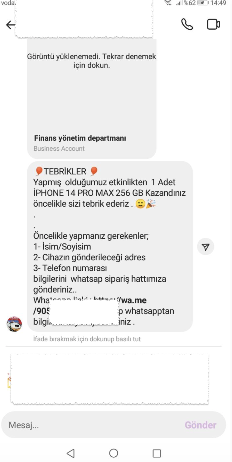 Ekran Resmi 2024 06 01 00.01.12 - Instagram Çekiliş Dolandırıcılığı Sorunu Çözümü