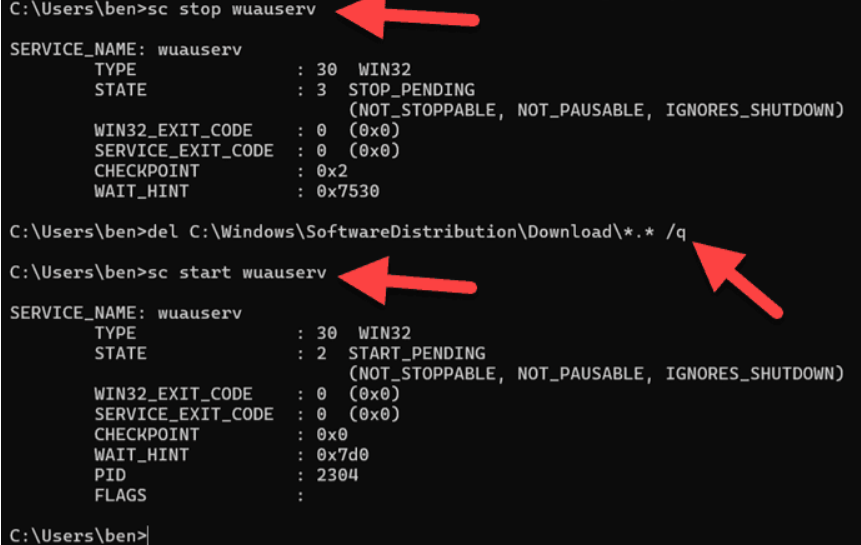 Ekran goruntusu 2024 05 29 101803 - Windows 11'de Güncelleme Önbelliği Temizleme
