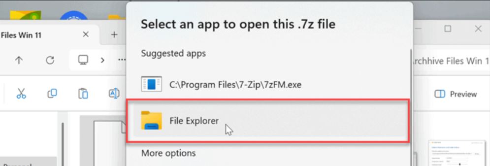 Ekran goruntusu 2024 05 30 085214 - Windows 11 7-Zip ve TAR Arşivlerini Destekliyor