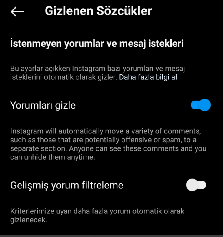 Instagram İçerik Filtreleme Nasıl Kullanılır Instagram Icerik Filtreleme 4 1 - Instagram İçerik Filtreleme