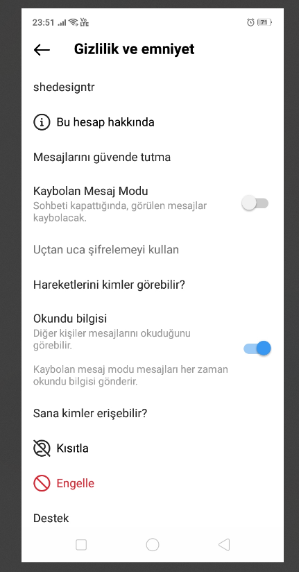 Instagram Okundu Bilgileri Nasil Kapatilir 3 - Instagram Okundu Bilgileri Nasıl Kapatılır