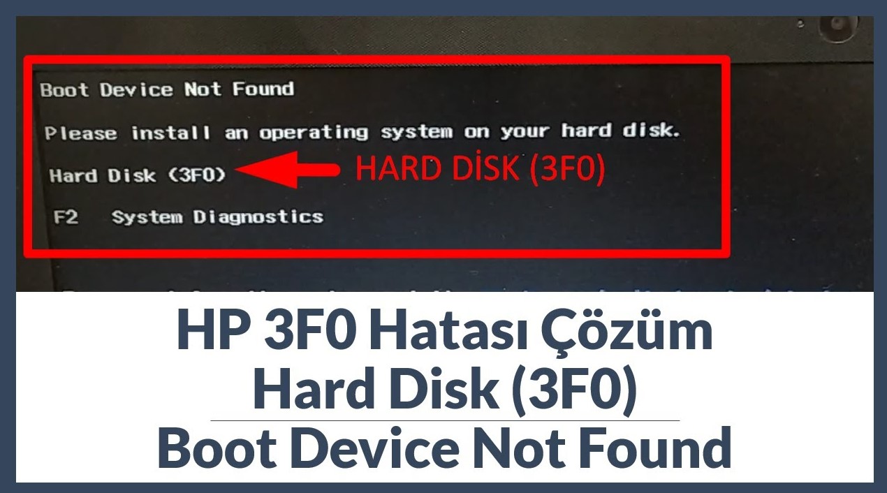 Hp Victus Önyükleme Aygıtı Bulunamadı Önyükleme aygıtı bulunamadı 3F0 hatasını düzeltme yöntemleri