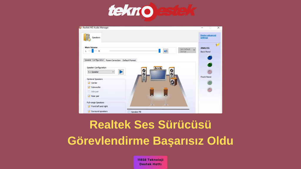 Realtek Ses Sürücüsü Kurma
