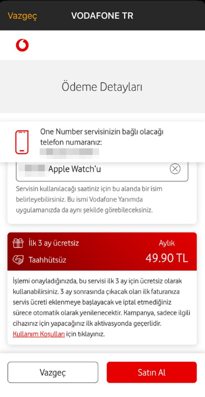 Apple Watch ta Vodafone Hucresel Baglanti Ayarlama 4 1