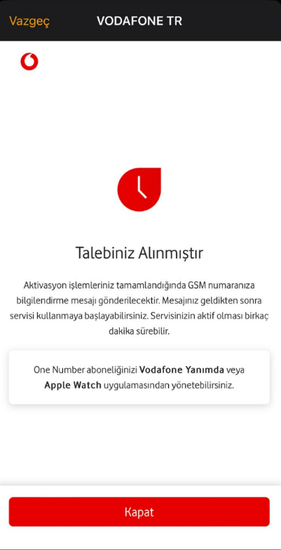 Apple Watch ta Vodafone Hucresel Baglanti Ayarlama 5