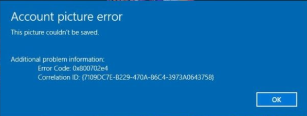 Hesap Resmi Hatası Bu Resim Kaydedilemedi Hesap Resmi Hatası Düzeltme