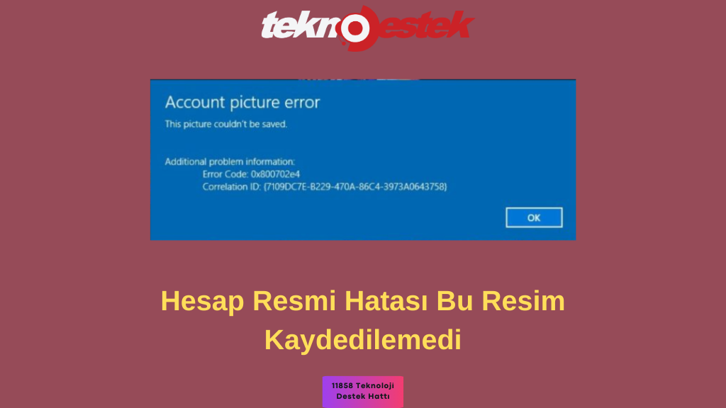Hesap Resmi Hatasi Bu Resim KaydedilemediK - Hesap Resmi Hatası Bu Resim Kaydedilemedi