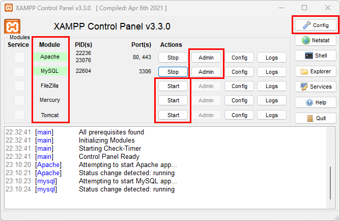 XAMPP Yapılandırma ve Sorun Giderme