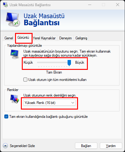 Windows 11 Uzak Masaüstü Çok Yavaş