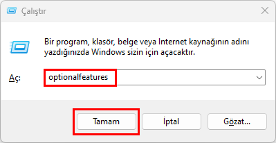 Windows 11 İsteğe Bağlı Özellikleri Yönetme