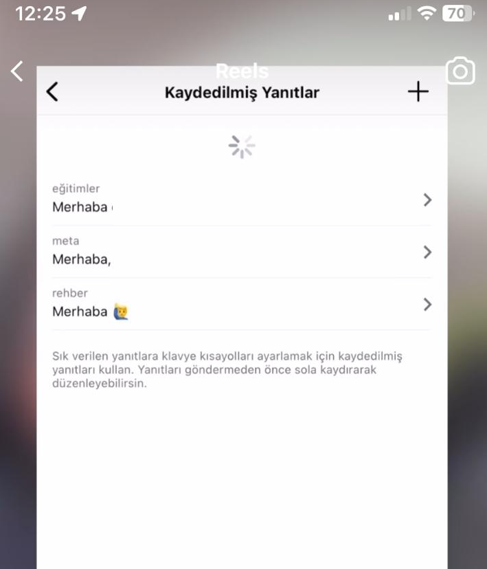 Kaydedilmiş yanıt Kaydedilmiş yanıt