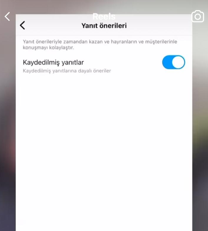 Yanıt önerileri Yanıt önerileri