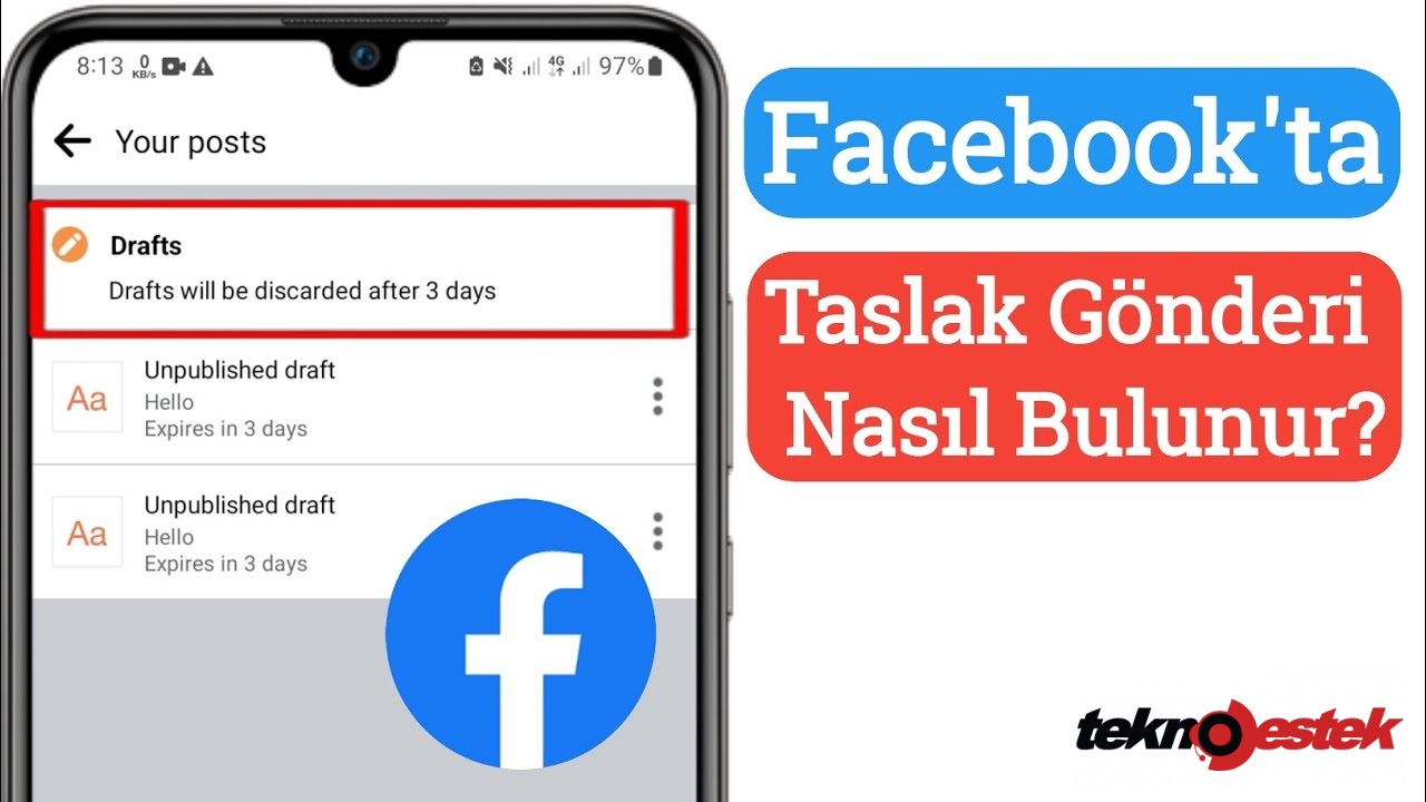 Facebook'ta Taslaklar Görünmüyor Nasıl Bulunur? Facebook'ta Taslaklar Görünmüyor