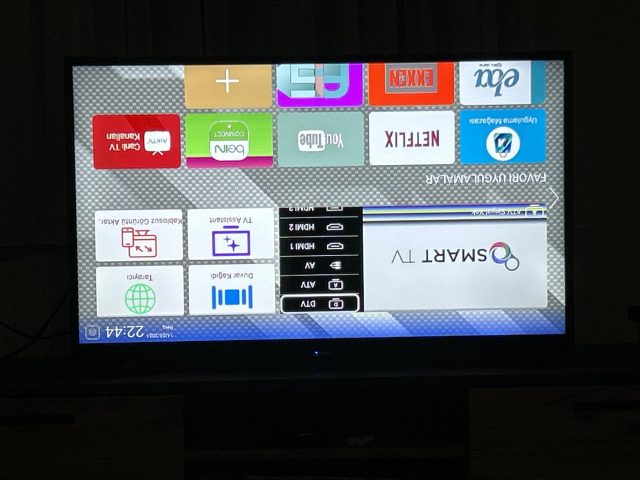 Axen TV internete bağlama adımları