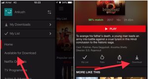 Netflix filmi telefon indirme işlemi