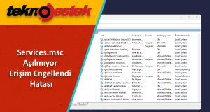 Services.msc Erişim Engellendi Hatası