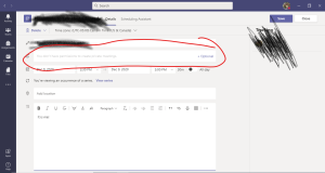 Microsoft Teams'de toplantı oluşturma adımları