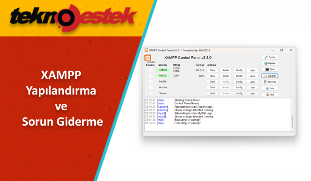 XAMPP Yapılandırma ve Sorun Giderme