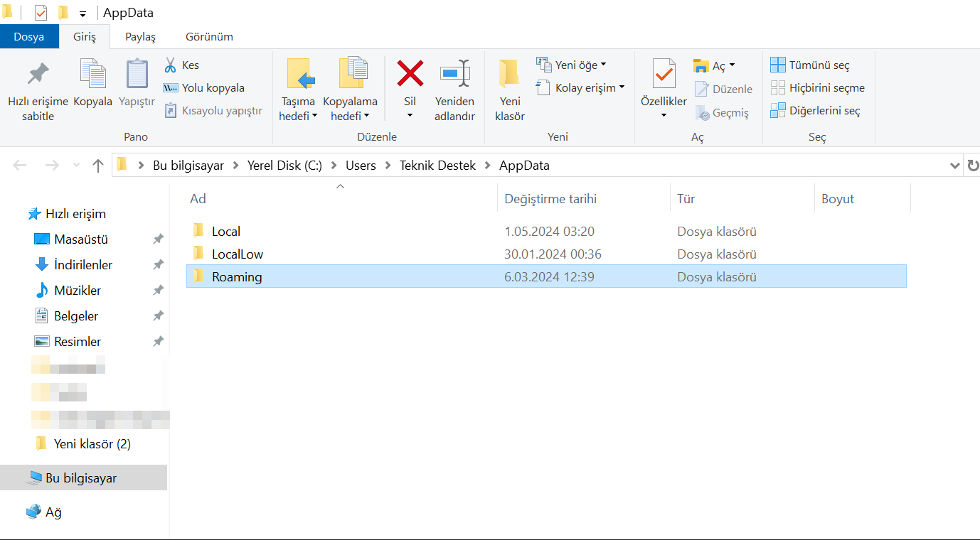 Windows AppData Klasoru Nedir ve Ne Ise Yarar 2