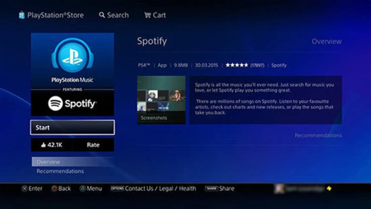 Spotify PS4'te Çalışmıyor