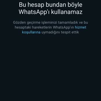 whatsapp durduk yere ban yedim